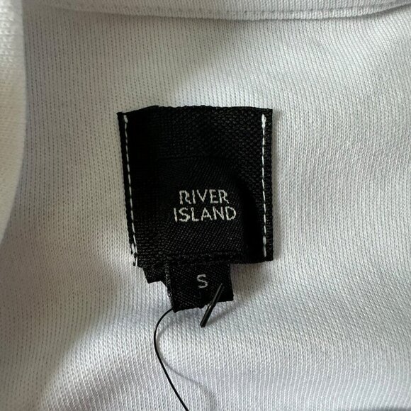 River Island Mens Size Small White Short Sleeve TShirt Los Angeles Graphic Print - Picture 5 of 8